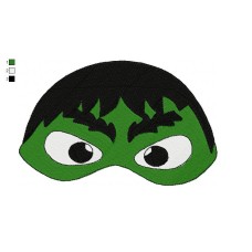 Mask Hulk Embroidery Design